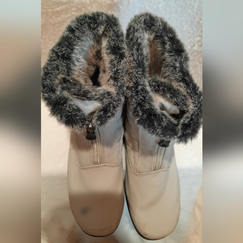 Basic Edition Gray Winter Boots Size 7 - image 6